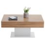 FMD Coffee Table Antique Oak and White Image 3