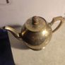 SMALL BRASS TEA Pot Antique Tea Kettle Handle Brass Made Wooden Teapot Lid Hand Handmade Image 8