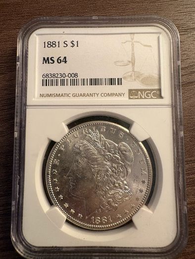 USA 1881 S Morgan Dollar MS64