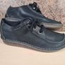 Clarks Unstructured Funny Dream Blue Navy Leather Shoes  Size Uk 9 D Eu 43 Brand New Unisex Mens Womens Image 2