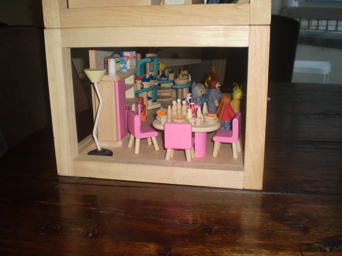 Doll's 3 storey Terrace House and accessories