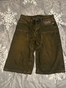 Ed Hardy Urban Outfitters Baggy Denim Shorts Size 4