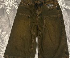 Ed Hardy Urban Outfitters Baggy Denim Shorts Size 4