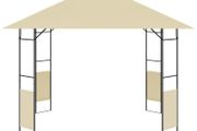 Garden Gazebo 3x3x2.6 m Cream 160g/m