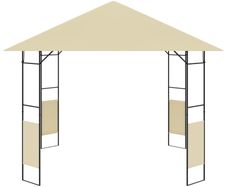 Garden Gazebo 3x3x2.6 m Cream 160g/m