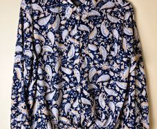 Size 14 Navy/Yellow/ Silver Blouse by Apricot , New Look