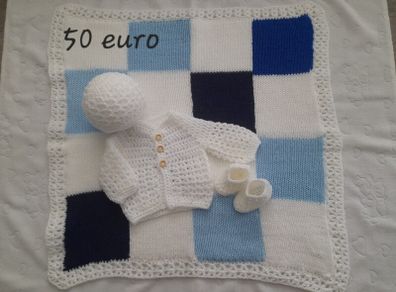 Handmade complete baby gift set