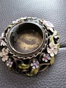 beautiful brass candle holder