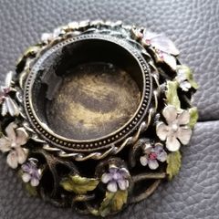 beautiful brass candle holder