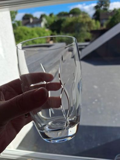 John Rocha Waterford Crystal Flow Weft Tumblers x 4