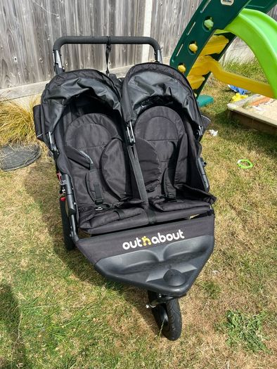 Out and about double buggy