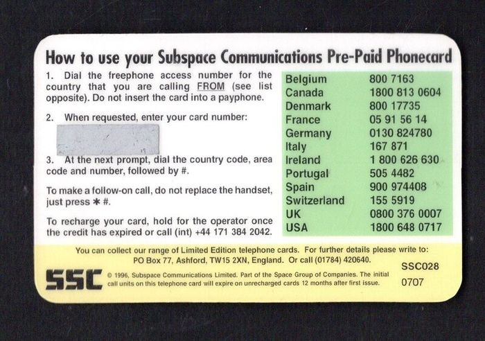 1996 Ireland IR2 Callcard Collectors fair called "The Big Callcard Challenge"  March 1996 ifor National Council of the Blinc of Ireland & The Richmond Brain Research Foundation mint (Remote Memory) Call Card Mint