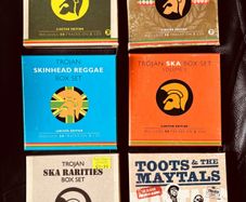 Mix of Trojan Records Ska and Reggae CD box sets