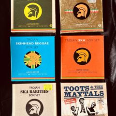 Mix of Trojan Records Ska and Reggae CD box sets