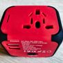 Universal Travel Adapter EU/UK/US/AUS with Dual USB Charger Ports, Multi-Plug with Surge Protector Worldwide Image 4