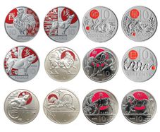 San Marino 10 Euro Coin Chinese Lunar Calendar Coins Full Set with Box 2022-2025