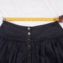 Reiss Black Button Front Gathered High Waisted Flared Mini Skirt 6UK/34EU Image 9