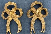 two French Brass Decorative Ribbons