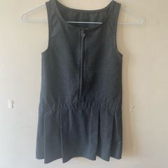 Lily & Dan grey pinafore (age 4-5)