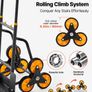 Heavy Duty Stair Climbing Cart 200kg Folding Hand Truck with 6 Wheels Image 5