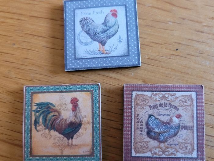 Miniature Paintings, pictures for dolls houses