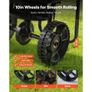 Push Lawn Spreader, 3m Spreading Width, Broadcast Spreader with 59kg Load Capacity & 10 in All-Terrain Tires, Walk-Behind Garden & Lawn Broadcast Spreaders for Seed Fertilizer Weed Control Image 3