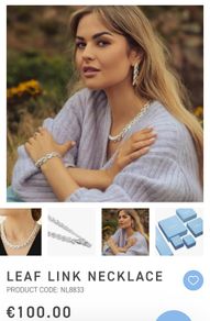newbridge silver leaf necklace