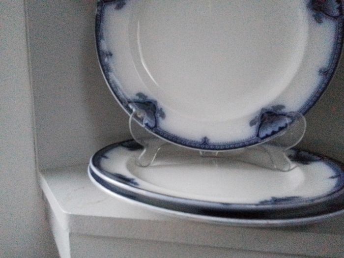 Three Antique Dinner Plates