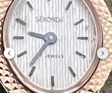 Gold cocktail watch 1970s