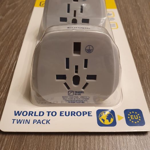 UK To Europe Plug Adapter pack of 2