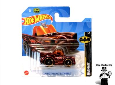 Hot Wheels Batman Classic TV Series Batmobile Tooned Orange Diecast Car Brand New Sealed