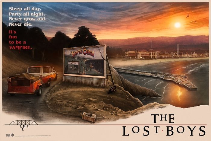The Lost Boys Andrew Rowland Artist Proof (AP) Signed Screen Print Poater