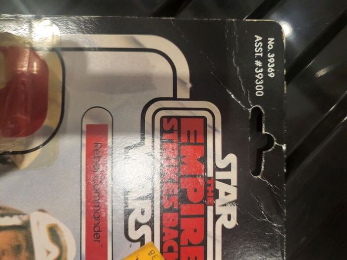 Star Wars Vintage ESB Rebel Commander 41b Cardback
