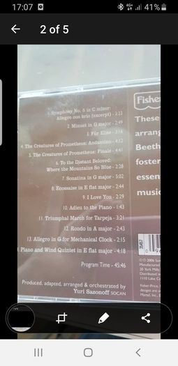 Baby music CD's