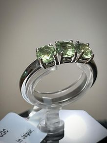 Sterling silver ring 925 with Peridot