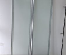 Pair of glass closet doors