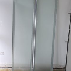Pair of glass closet doors