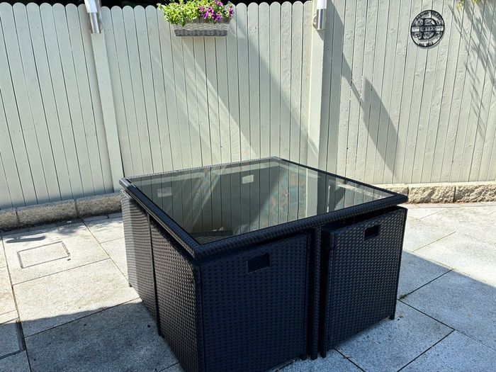 garden furniture rattan cube
