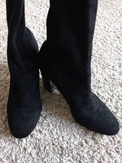 Faith knee-high suedette boots