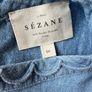 Sezane blue top blouse 36 Image 3