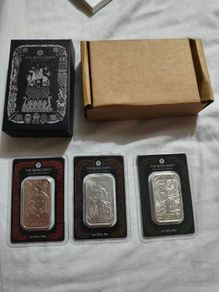 Royal Mint Germania Mint Norse Gods - 3 x 1oz Silver bar set