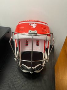 Red gola helmet