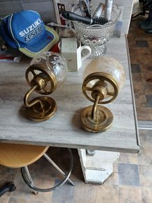 vintage brass lamps