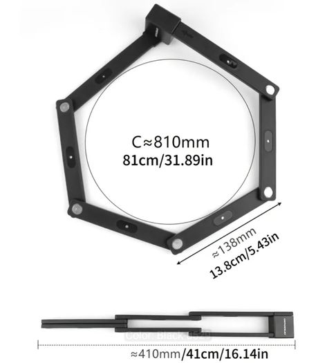 Portable Anti-Theft Zinc Alloy Folding Lock