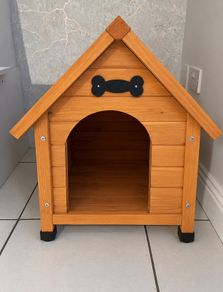 Wooden dog kennel