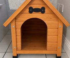 Wooden dog kennel