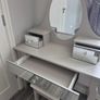 Dressing Table with Mirror and stool Grey Image 3