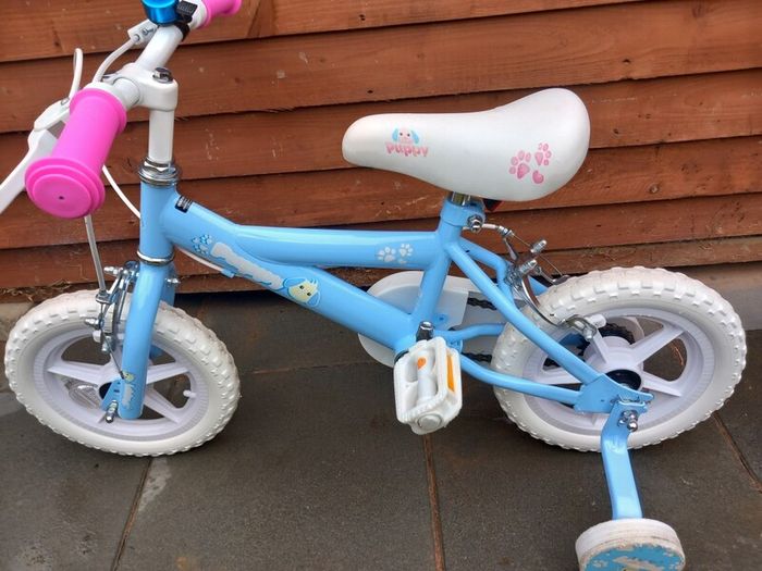 Kids puppy bike size 12 inch wheels