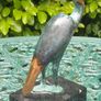 Jose Martin Simon (1940-2018) Grey Heron - Patinated Bronze, Marble, Signed Image 3