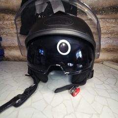 Airoh Helyos Matt Black Open Face Motorcycle Motorbike Helmet Ece22.06 Approved